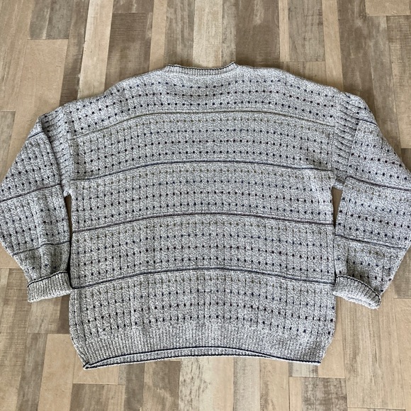 Vintage Oversized Cable Knit Grandpa Sweater - Picture 3 of 12
